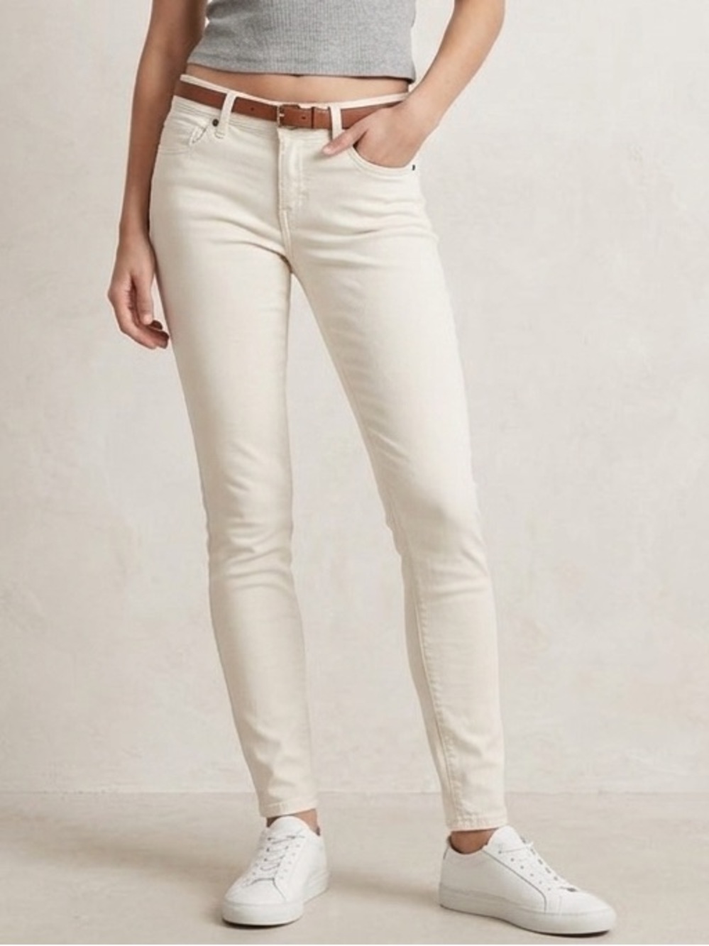 Maurices Skinny Jeans Jeggings in Cream, Women’s Size XS extra small, stretch